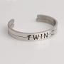 ENSIANTH Twins Gift Twin Bracelet Twin One Twin Two Cuff Bangle