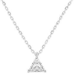 PAVOI 14K Gold Plated 925 Sterling Silver CZ Diamond Pendant Necklace for Women | Adjustable Slider
