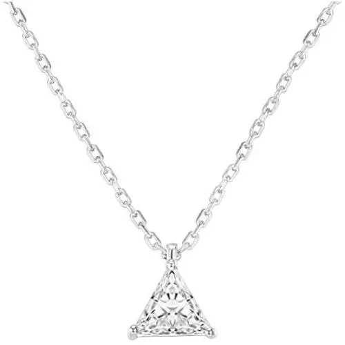PAVOI 14K Gold Plated 925 Sterling Silver CZ Diamond Pendant Necklace for Women | Adjustable Slider