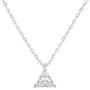 PAVOI 14K Gold Plated 925 Sterling Silver CZ Diamond Pendant Necklace for Women | Adjustable Slider