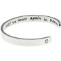 LParkin Loss of Loved One Memory Bracelet Carried in My Heart Until We Meet Again in Heaven Memorial Cuff Bracelet Miscarriage Jewelry