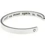 LParkin Loss of Loved One Memory Bracelet Carried in My Heart Until We Meet Again in Heaven Memorial Cuff Bracelet Miscarriage Jewelry