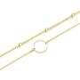 LANE WOODS Layered 18k Gold Plated Necklaces for Women - Multilayer Coin Medallion Pendant Necklace Adjustable Layering Choker Necklaces Chain Set for Women Girls Jewelry