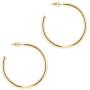 PAVOI 14K Gold Plated Hoop Earrings For Women | 2mm Thick Infinity Gold Hoops Women Earrings | Gold Plated Loop Earrings For Women | Lightweight Hoop Earrings Set For Girls