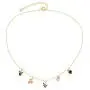 AoedeJ 14K Gold Plated Fruit Basket Choker for Women Girls Cute Summer Tropical Fruit Cherry Grape Apple Crystal Pendant Necklace