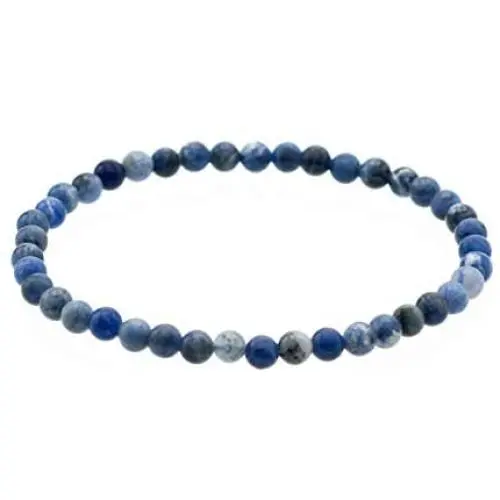 Glossy 4mm Round Sodalite Stretch Bracelet (in various lengths: 6.5, 7, 7.5, 8 Inches) Glossy 4mm Round Sodalite Stretch Bracelet (in various lengths: 6.5, 7, 7.5, 8 Inches)