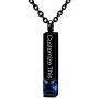 Fanery Sue Personalized Custom Cremation Necklace Urn for Ashes Keepsake Memorial Bar Pendant Jewelry - 316L Titanium Steel