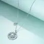 POPLYKE Sterling Silver Compass Pendant Necklace with Created Opal,Inspirational Necklace for Women Girls POPLYKE Sterling Silver Compass Pendant Necklace with Created Opal,Inspirational Necklace for Women Girls
