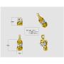 Birthstone Baby Shoe Necklace Pendant w/Swarovski Zirconia - Gold Plated Silver or Solid Gold