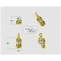 Birthstone Baby Shoe Necklace Pendant w/Swarovski Zirconia - Gold Plated Silver or Solid Gold