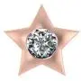 Adastra Jewelry 18k Rose Gold Over 925 Sterling Silver Teeth Charm Star Adastra Jewelry 18k Rose Gold Over 925 Sterling Silver Teeth Charm Star