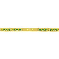 In Season Jewelry Stainless Steel Orula Bracelet Green Yellow Beads Babalawo Amulet Protection
