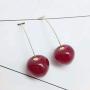 3D Cherry Dangle Earrings vivid Fruit Sweet Jewelry for Women Girls