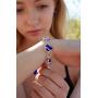 Leafael Infinity Love Heart Link Bracelet with Birthstone Crystal, Womens Gifts, Silver-Tone, 7'' with 2'' Extender