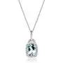 Gin & Grace 10K White Gold Natural Diamond (I1,I2) & Genuine Aquamarine Pendant for Women Gin & Grace 10K White Gold Natural Diamond (I1,I2) & Genuine Aquamarine Pendant for Women
