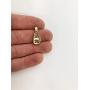 10k Real Solid Gold Boxing Glove Pendant, Fighter Sports Jewelry for Boxers Tournament Prize Charm