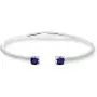 Sterling Silver Genuine and Created Gemstone & Synthetic White Sapphire Cushion-Cut Dainty Cuff Bangle Bracelet Sterling Silver Genuine and Created Gemstone & Synthetic White Sapphire Cushion-Cut Dainty Cuff Bangle Bracelet