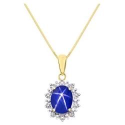 RYLOS Necklaces for Women 925 Silver Princess Diana Inspired Necklace Gemstone & Genuine Diamonds Pendant With 18'' Chain 9X7MM Birthstone Womens Jewelry Gold Necklaces For Women