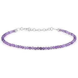 Gemshiner Bracelets For Women Sterling Silver - Natural Stone Yoga Beads Tennis Bracelet, Gift For Mom,Wife,Girlfriend, Birthday,Wedding Gifts