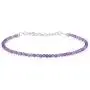 Gemshiner Bracelets For Women Sterling Silver - Natural Stone Yoga Beads Tennis Bracelet, Gift For Mom,Wife,Girlfriend, Birthday,Wedding Gifts
