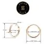 SOLIDGOLD - 14K Endless Gold 12mm Infinity Hoop Sleeper Earrings 2-3 Pair Set | Yellow, Rose & White Gold