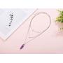XIANNVXI Layered Heart Choker Necklace Healing Crystal Stone Point Pendant Necklaces Reiki Witch Gemstone Dainty Jewelry for Valentines Day Gifts