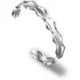 Zuo Bao Grooved Hair Tie Bracelet Stainless Steel Hollow Groove Cuff Bracelets Rubber Band Holder Bangle for Women