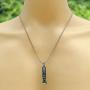 Polynesian Tribal Surfer Beach Jewelry Saipanese Maori Hawaiian Tiki Kane Ku-Lono-Kane-Kanaloa Maori Protection Amulet Pewter Boys Mens Pendant Necklace Charm for men N4 w Silver Ball Chain