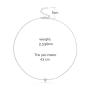 TseanYi Tiny Dot Necklace Choker Silver Round Pendant Necklace Boho Minimalist Necklaces Jewelry for Women and Girls (Silver)