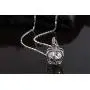 TIDOO Jewelry Womens Queen Crown Pendant Necklace 3 Lays Rose Gold/Platinum Plated with Austrain Crystals
