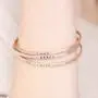 RIAH FASHION Inspirational Message Metallic Bangle Bracelet - Engraved Infinity Cuff Religious Christian Bible, Positive Word Gift RIAH FASHION Inspirational Message Metallic Bangle Bracelet - Engraved Infinity Cuff Religious Christian Bible, Positive Word Gift