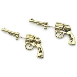 Pistol Earrings for Women,Cowgirl Gun Stud Earrings,Punk Earrings Hypoallergenic,Cool Hip Pop Jewelry for Men,Unique Funny Gifts for Girls