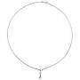 Trendy Teardrop Pear Shape Lariat Pendant Y Necklace For Women For Teen Polished 925 Sterling Silver