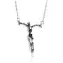 Tattooshe Skeleton Skull Necklace Gothic Pendant Men Women Biker Jewelry Human Silver Zombie Charm