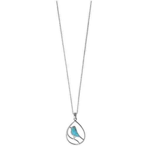 Boma Jewelry Sterling Silver Bird Necklace, 16 inches