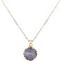 NTLX Gold Plated Pendant Necklace for Women – Stylish Gold Design – Druzy Pendant Necklace – Great Gift
