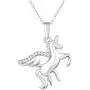 FANCIME Sterling Silver Flying Horse Unicorn Pendant Necklace CZ Cubic Zirconia Angel Wing Necklace Fine Dinty Animals Jewelry for Mom Women Teen Girls,16+ 2'' Extender FANCIME Sterling Silver Flying Horse Unicorn Pendant Necklace CZ Cubic Zirconia Angel Wing Necklace Fine Dinty Animals Jewelry for Mom Women Teen Girls,16+ 2'' Extender