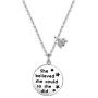 FUSTMW Book Lover Gift Reader Gifts She Believed She Could Necklace Writers Jewelry Bibliophile Gift Librarian Gift Bookworm Gift