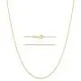 BEBEWO 14K Yellow Gold 1mm, 1.35mm Cable Chain Necklace for Women, Solid Gold Spring Clasp O Cable Chain Necklace 16inch-24inch BEBEWO 14K Yellow Gold 1mm, 1.35mm Cable Chain Necklace for Women, Solid Gold Spring Clasp O Cable Chain Necklace 16inch-24inch