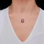 Soyaz 14K Gold Plated 925 Sterling Silver Necklace for Women | Color Changing Mood Stone | Gold Necklaces for Women | Sterling Silver Base Gold Chain