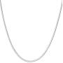 Italian Fashions 925 Sterling Silver Italian 1mm,1.2mm,1.4mm,1.6mm Snake Chain Crafted Necklace Strong - Lobster Claw Clasp With Extra Clasp