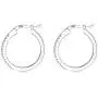 925 Sterling Silver Hoop Earrings|14K White Gold Plated Cubic Zirconia Small Hoop Earrings| Dainty Hoop Earrings for Women Girls 13/15/20mm