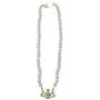 FENLDY Rhinestone Faux Planet Saturn Pearl Necklace for Women Jewelry, Fake Pearl Collar Pendant a Necklace Men with Charm for Girls Y2k Jewelry Ladies Wedding Pearl Bead Chain Crystal Choker
