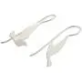 NOVICA .925 Sterling Silver Brushed Satin Finish Drop Hook Earrings Friendly Doves