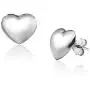 Big Apple Hoops - High Polished Sterling Silver Stylish Hollow Puffed Heart Shaped Stud Earrings Made from Solid 925 Sterling Silver in Rose Gold Polish Fashion Gift for Men, Teens, Women Big Apple Hoops - High Polished Sterling Silver Stylish Hollow Puffed Heart Shaped Stud Earrings Made from Solid 925 Sterling Silver in Rose Gold Polish Fashion Gift for Men, Teens, Women
