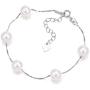 HXZZ Fine Jewelry Women Gifts Freshwater Cultured White Pearl Bracelet and Necklace 925 Sterling Silver