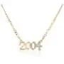 ZMNNOPPAB Birth Year Number Necklace, Crystal Pendant Necklace for Women, Girls Birthday Gift Anniversary Date Friendship Jewelry,18K Gold Plated,1996-2005