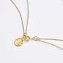 Girafe Circle Necklace, 14k Gold Trinity Lariat Layered Necklace for Women, 17inch
