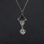 CENWA Outlander Inspired Jewelry Celtic Knot Cross Pendant Necklace Outlander Sassenach Scottish Outlander Gift