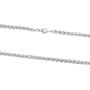 JFSG 316L Stainless Steel Wheat Link Chain Necklace for Men Or Women 3/4/5/6mm 16 to 36 Inches